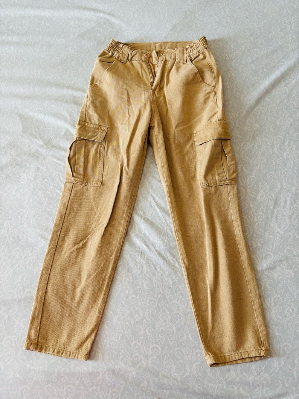 Women’s Tan Cargo Pants - Classic Workwear Style